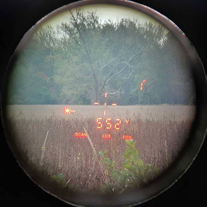 View through RF.1 rangefinder